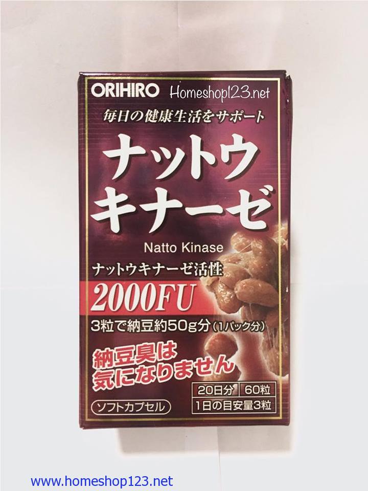 Đậu tương lên men hỗ trợ điều trị tai biến Natto Kinase Orihio Nhật Bản 2000FU