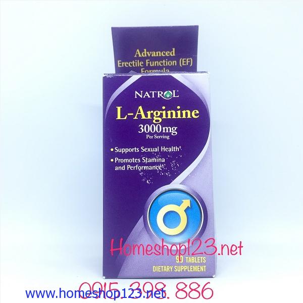 Thuốc thảo dược L-Arginine 3000mg tăng cường sinh lý- chất lượng tinh trùng nam 