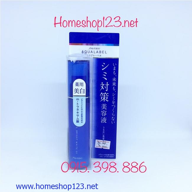 Huyết thanh (Serum) trị nám, tàn nhan, trắng da Shiseido Aqualabel Bright White Ex 45ml Nhật