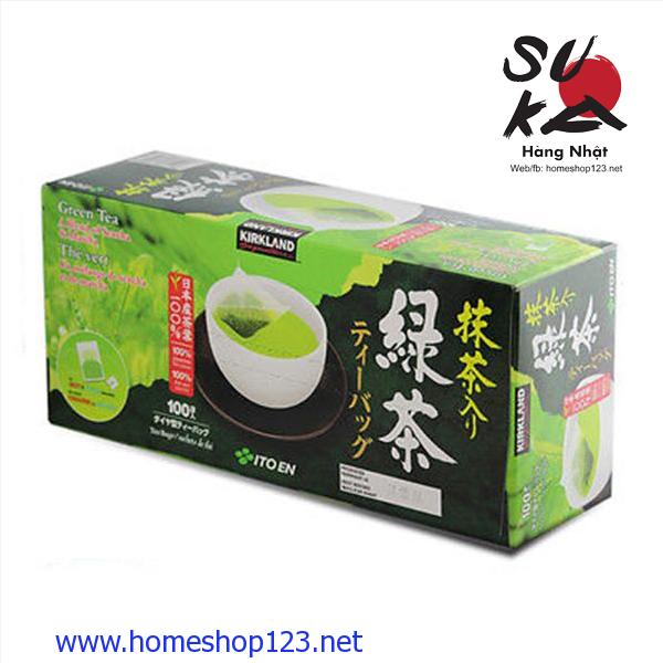  Trà xanh KirkLand Green Tea Nhật Bản 100 gói