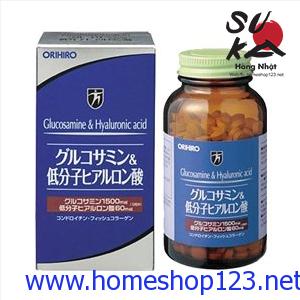 Viên uống bổ khớp Glucosamine & Hyaluronic acid Orihiro Nhật Bản