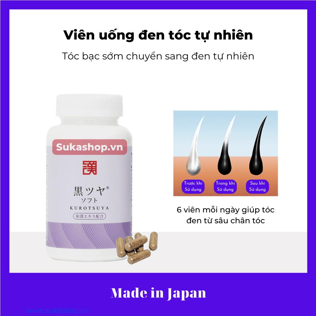 Viên uống điều trị tóc bạc sớm Nhật Bản