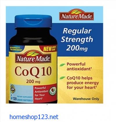 CoQ10 hãng Nature Made Coenzyme 200 mg 120 viên nang mềm, thuốc bổ tim mạch siêu tốt