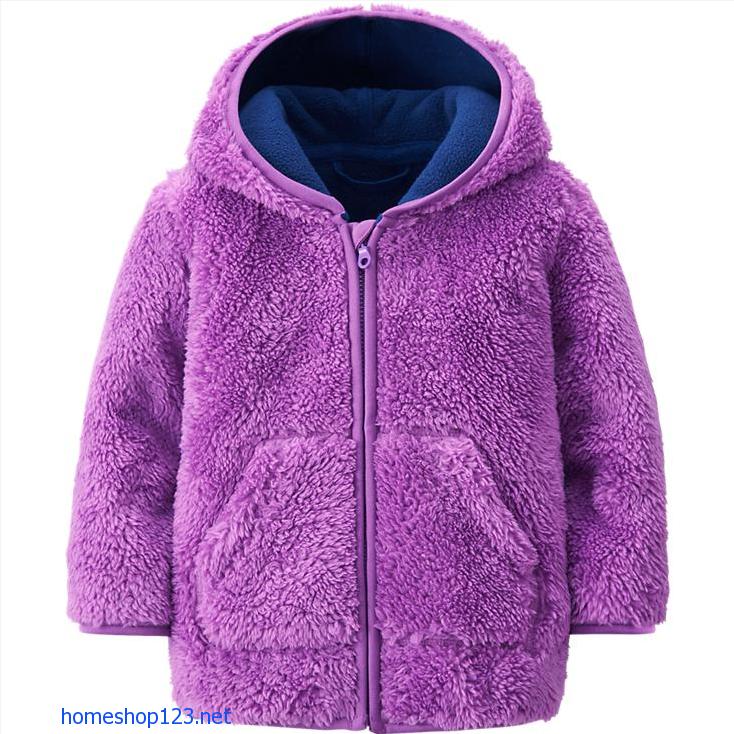 Áo lông cừu cho bé ấm áp dễ thương 72 Purple