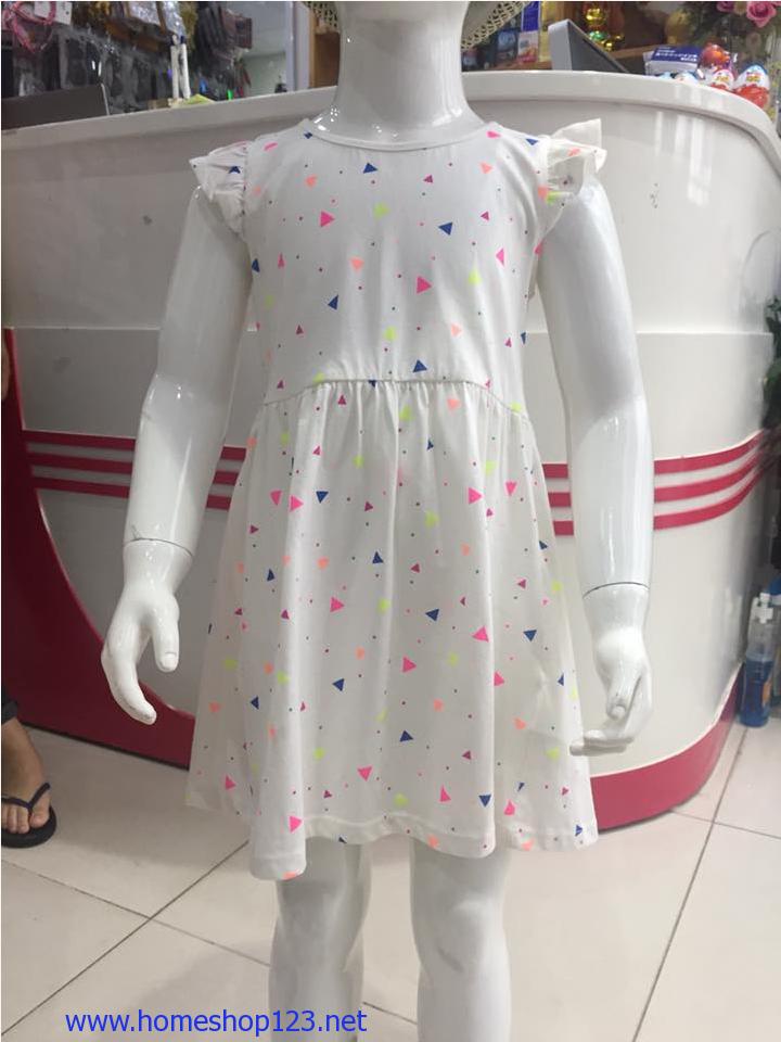 Cô gái kẻ sọc váy trẻ em ăn mặc trẻ em lớn mùa hè bông tay áo trẻ em công  chúa váy cô gái. | Nhập Hàng Ngay Đi | Nhập Hàng