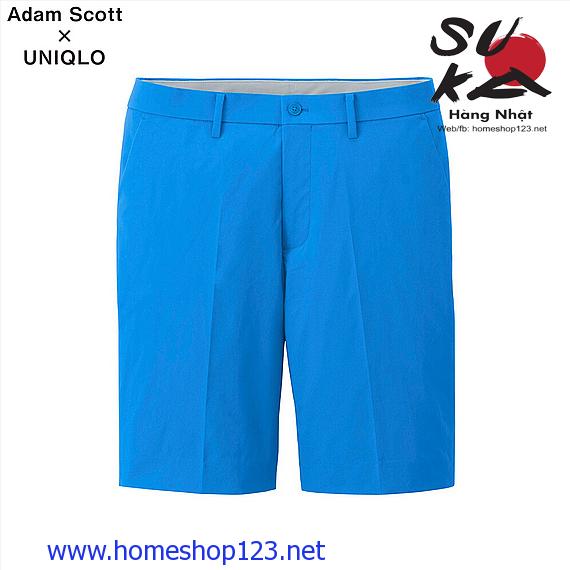 Quần Shorts Vải Gió Adam Scott UNIQLO 64 Blue