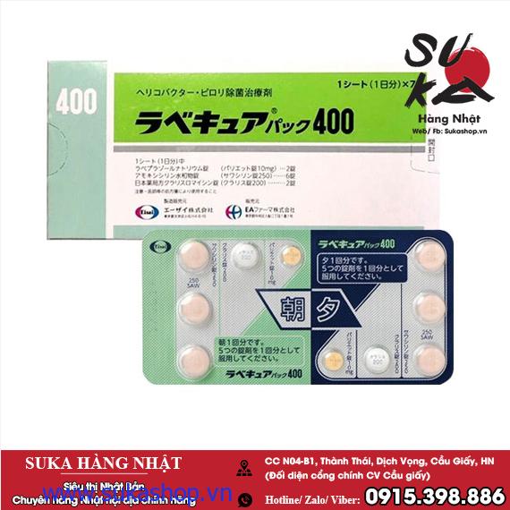 Đặc trị vi khuẩn Hp - Rabecure 400 Nhật Bản