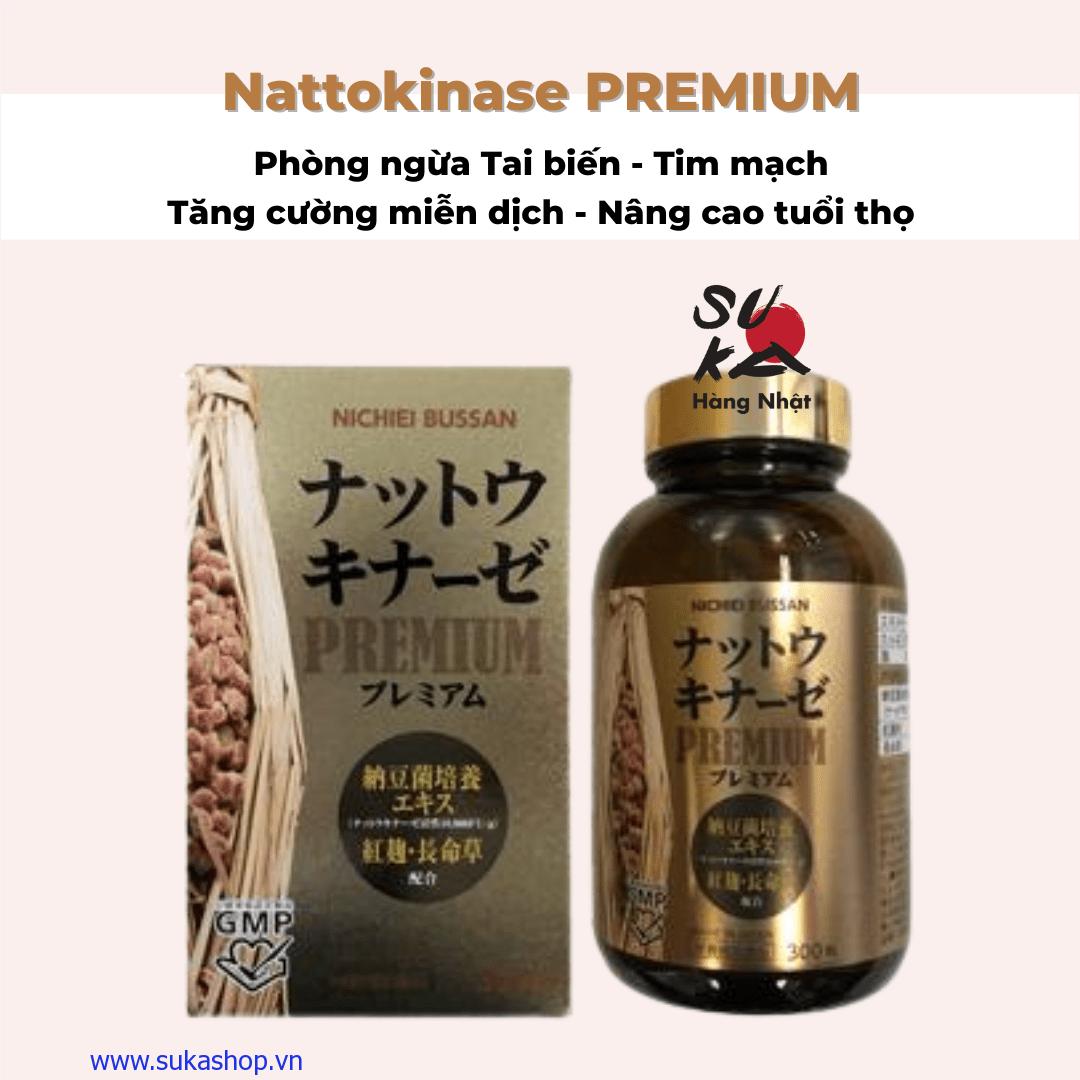 Nattokinase PREMIUM - Phòng ngừa Tai biến, Tim mạch và tăng cường miễn dịch