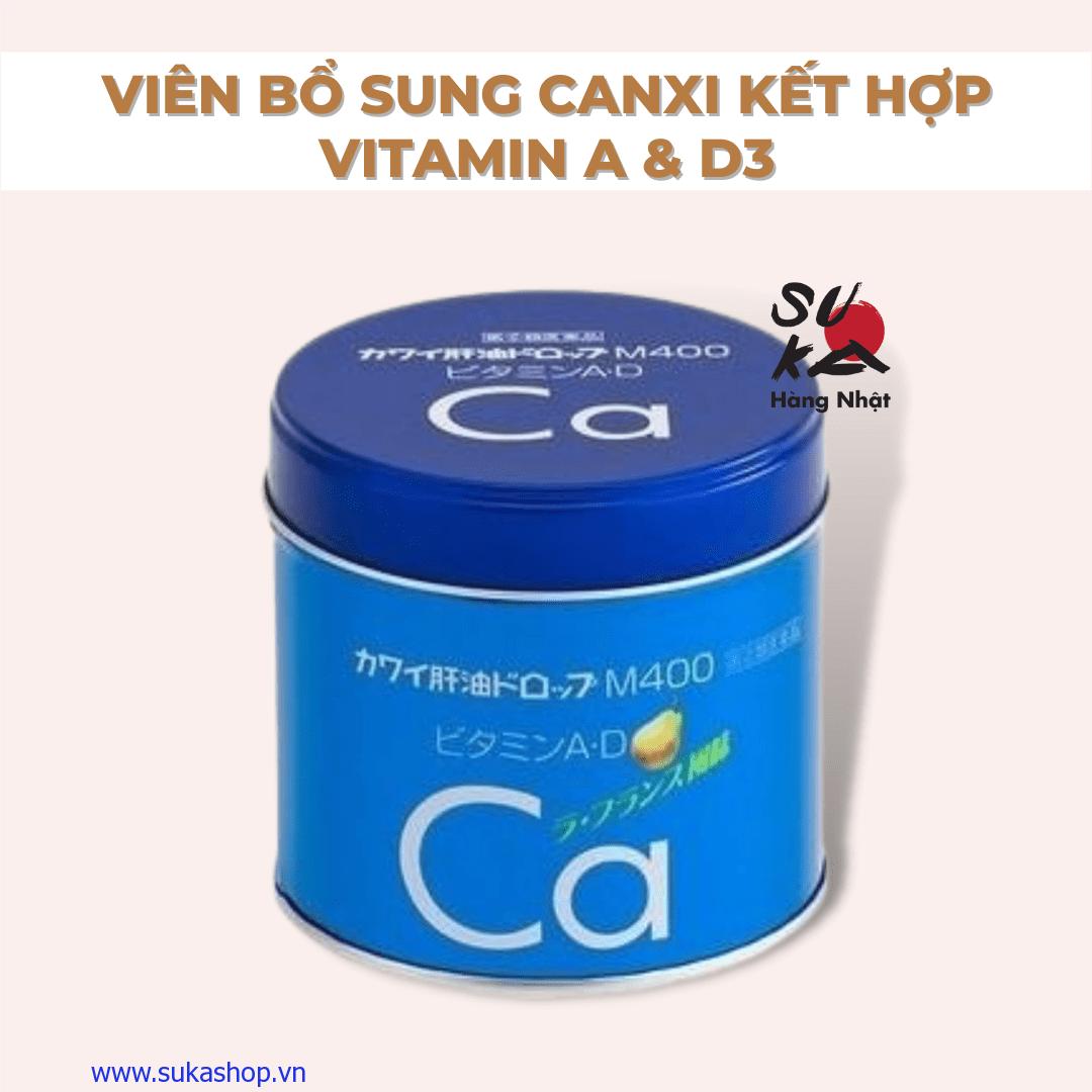 Viên uống bổ sung Canxi, kết hợp Vitamin A & D3  