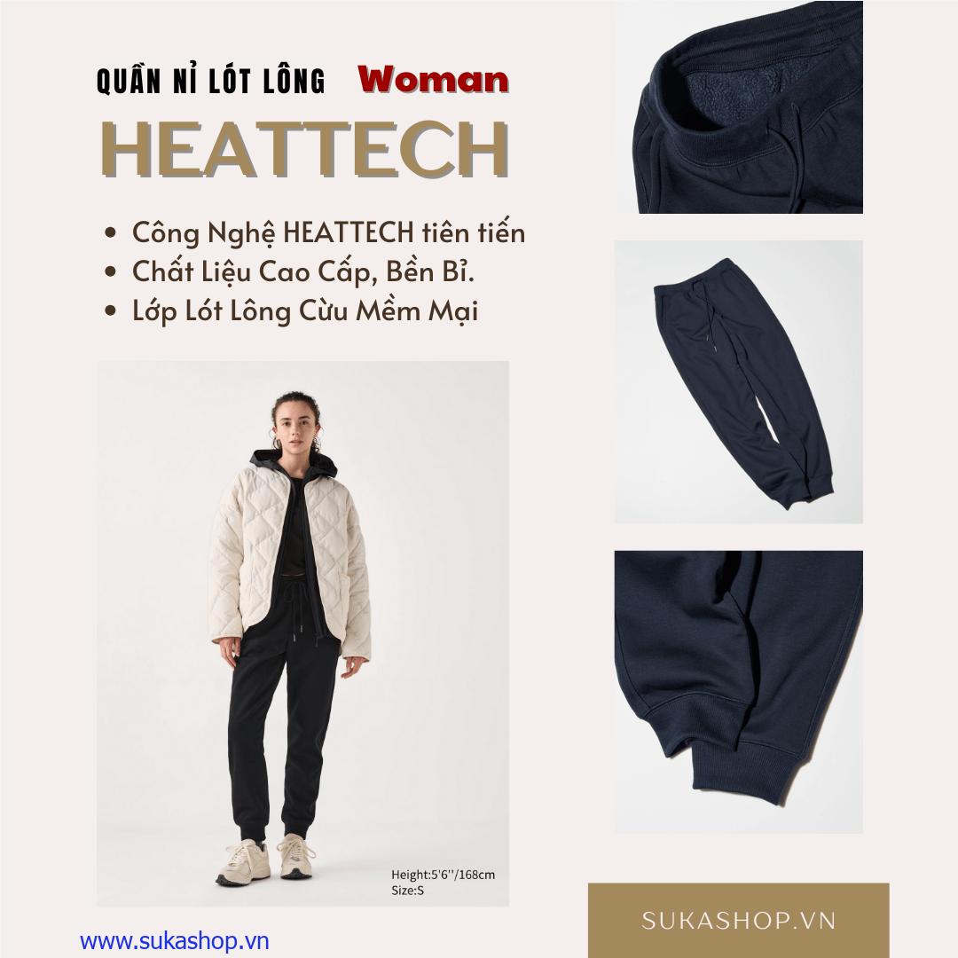 Quần Nỉ Lót Lông Cừu Nữ - Heattech Uniqlo