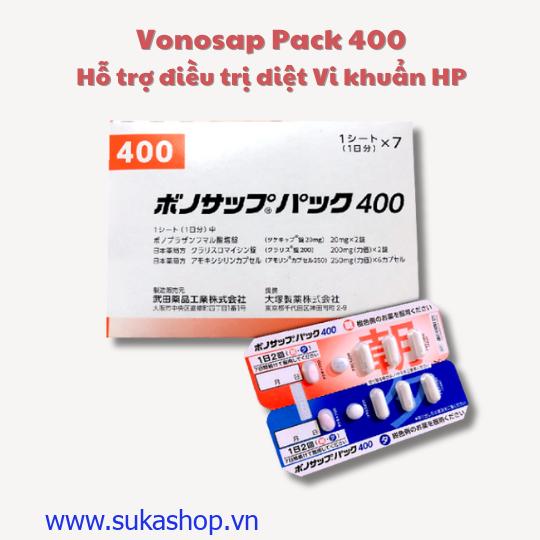 Viên uống hỗ trợ điều trị Dạ dày HP Nhật Bản - Vonosap Pack 400