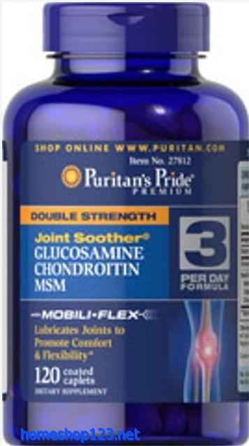 Glucosamin, Chondroitin MSM 120 viên- Puritan's Pride