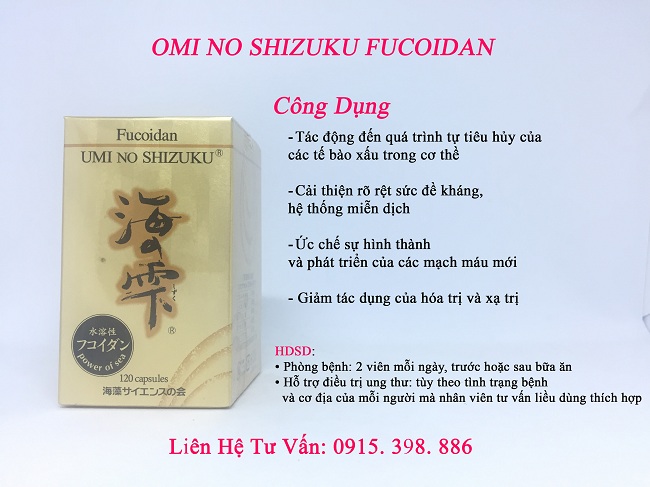 công dụng của fucoidan umi no shizuku
